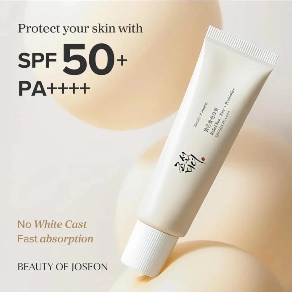 SPF50+  Sunscreen Korean Rice Probiotic Solar Blocker Skin Cream anti UV Sun Block Facial Mild Moisturizer 50Ml
